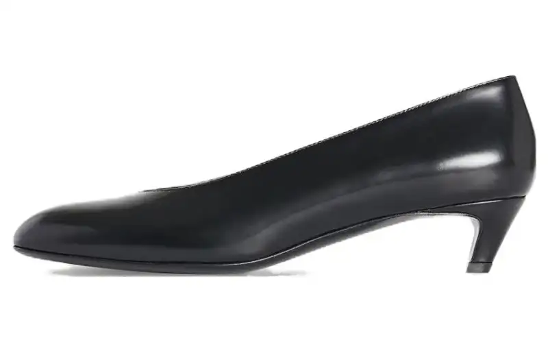 THE ROW Leather Slim Heel High Heels 3.8cm Women's Black
