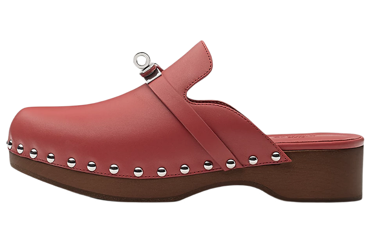HERMES Carlotta Quiet Closed Toe Slippers Women's Pink