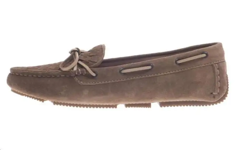 Bottega Veneta Suede Casual Shoes Women's Camel
