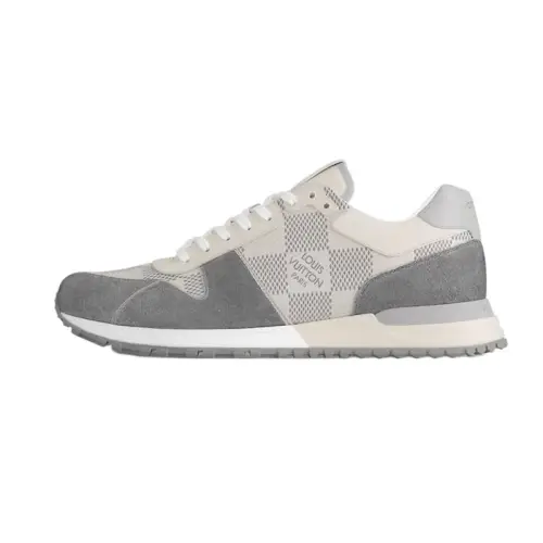 LOUIS VUITTON Run Away Cow Leather Low top Casual Shoes Men's Gray