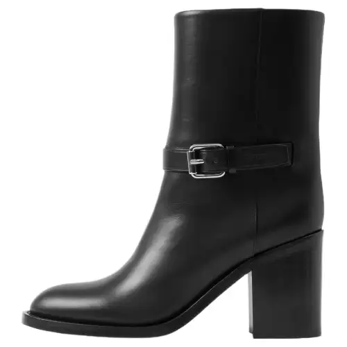 Burberry 80mm Leather Ankle Boots