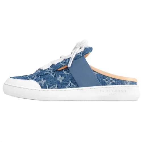 LOUIS VUITTON Lous Closed Toe Slippers Women's Blue