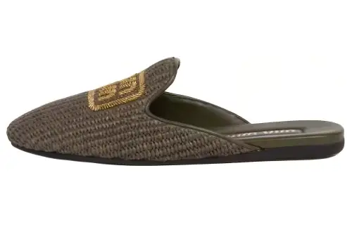 MIU MIU Closed Toe Slippers Women's Brown