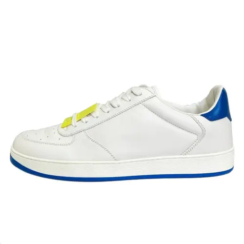 LOUIS VUITTON Leather Low top Skateboard Shoes Men's White