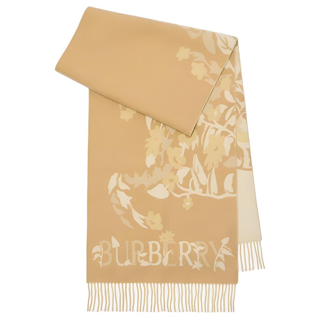 Женский шарф Burberry Equestrian Knight (бежевый)