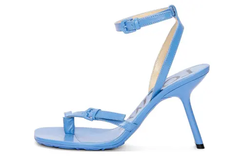 LOEWE Leather One Strap Sandals 10.5cm Women's Blue
