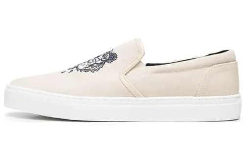 KENZO K Skate Takumi Kato Tiger Low top Athletic Shoes Men's Beige