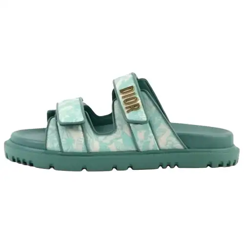 DIOR EVA Antibacterial Slide Slippers Women's Green White
