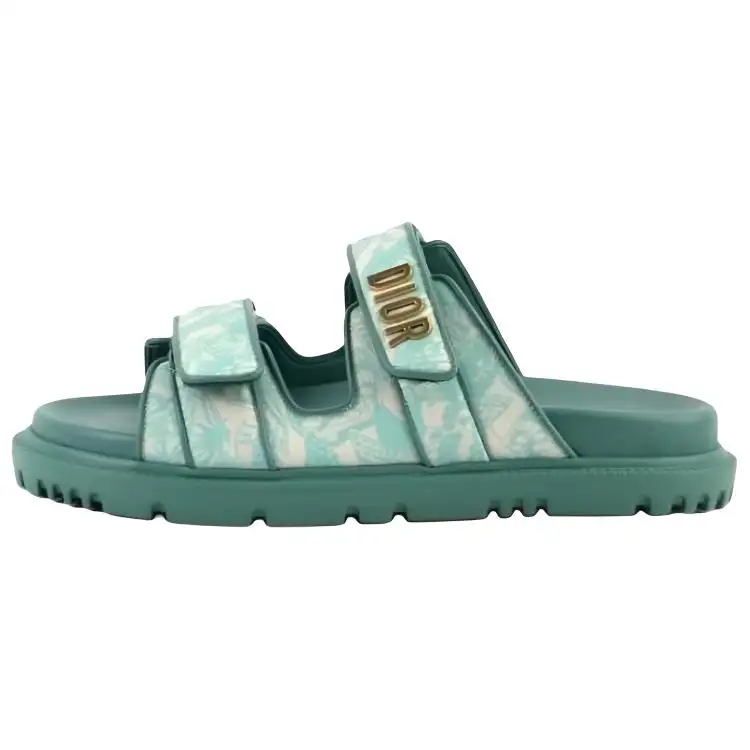 DIOR EVA Antibacterial Slide Slippers Women's Green White