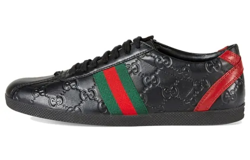 GUCCI Skateboard Shoes Women's Low Top Black