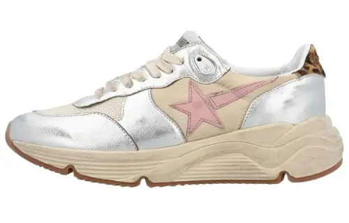 Golden Goose Super Star Leather Cushioning Low top Sports Casual Shoes Women's Pink