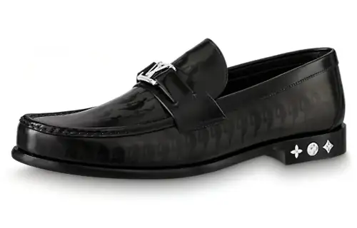 NBA x LOUIS VUITTON Major Casual Loafers Shoes Women's Black