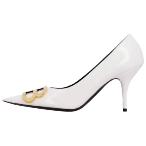 Balenciaga Slim Heel High Heels Women's White