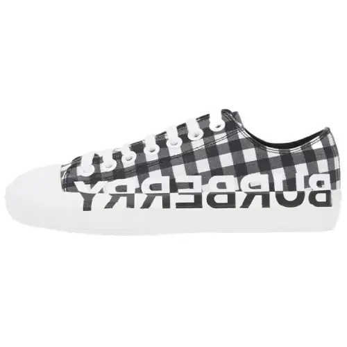 Burberry Canvas Shoes Women's Low Top Black