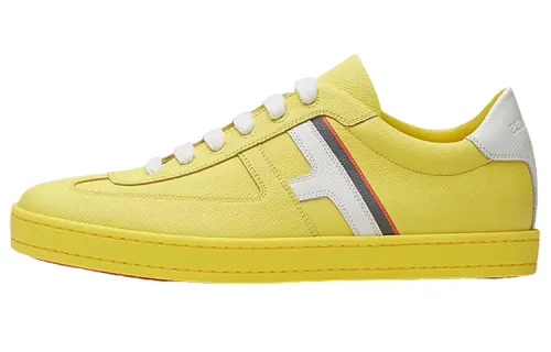 HERMES Boomerang Low top Stylish Skateboarding Shoes Men's Yellow