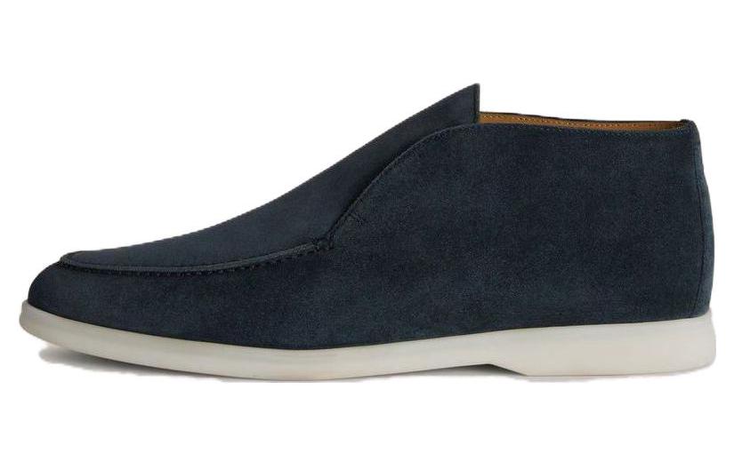 Loro Piana Open Walk Ankle Boots Men's Gray
