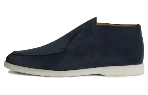 Loro Piana Open Walk Ankle Boots Men's Gray