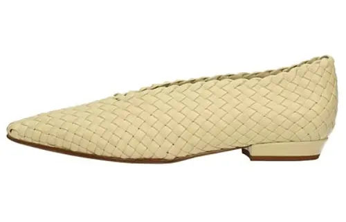 Bottega Veneta Leather Casual Shoes Women's Beige