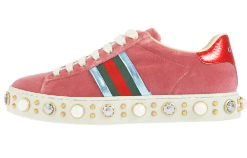 GUCCI Low top Skateboard Shoes Women's Pink