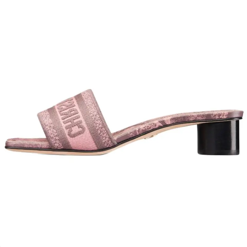 DIOR Dway Slide Slippers Women's Gray Pink