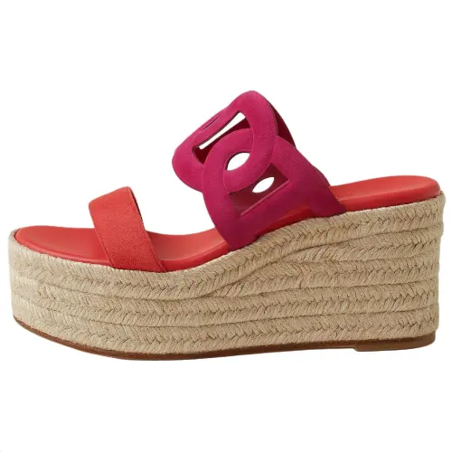 HERMES Slide Slippers 8.5cm Women's Pink
