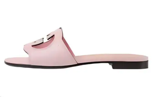 GUCCI Interlocking Slide Slippers Women's Pink