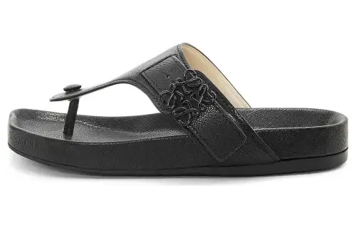 LOEWE Anagram Flip Flops Men's Black