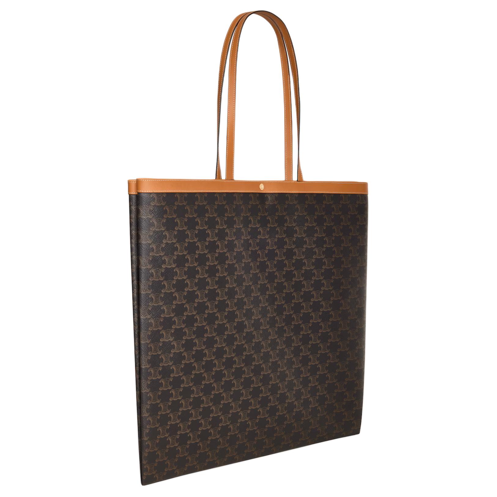 Женская сумка CELINE FLAT SHOPPER (медовая) — фото 2