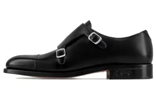 LOUIS VUITTON Monceau Loafers Men's Black