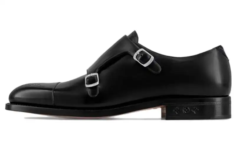 LOUIS VUITTON Monceau Loafers Men's Black