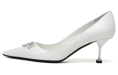 PRADA Slim Heel High Heels Women's White