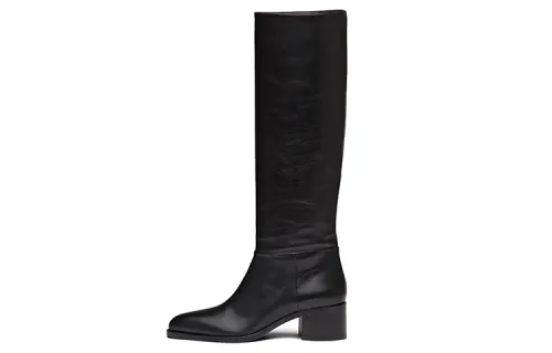 PRADA Knee High Boots Women's Black