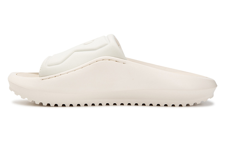 CKJ CALVIN KLEIN JEANS Rubber Sole Slide Slippers Women's Ecru