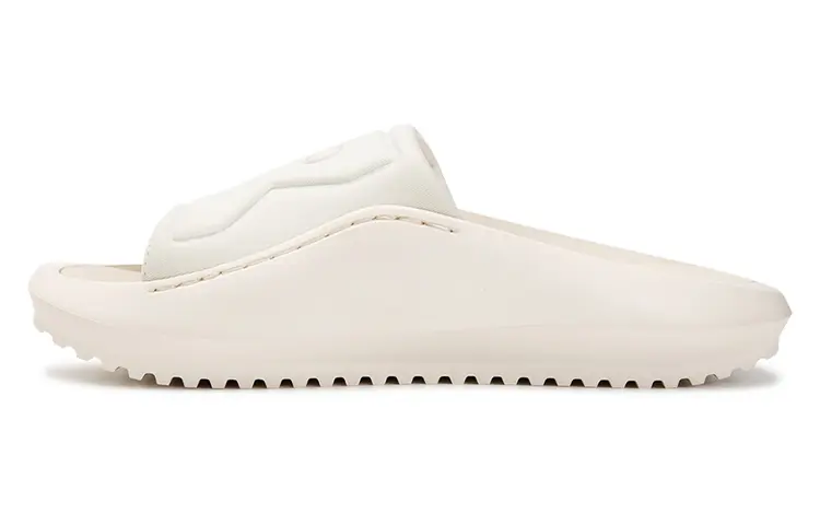 CKJ CALVIN KLEIN JEANS Rubber Sole Slide Slippers Women's Ecru