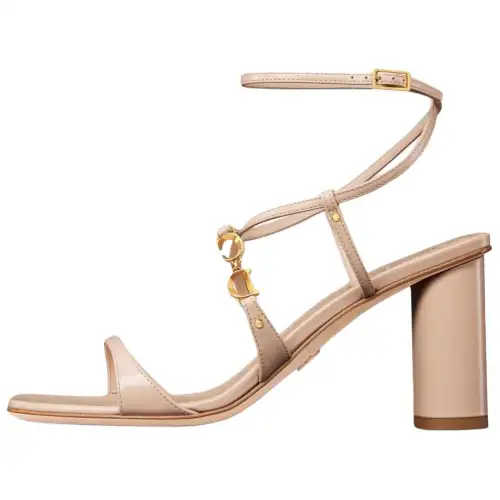 DIOR C'est Dior One Strap Sandals 8cm Women's Light Pink