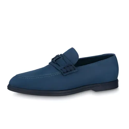 LOUIS VUITTON Estate Loafers Men's Marine Blue