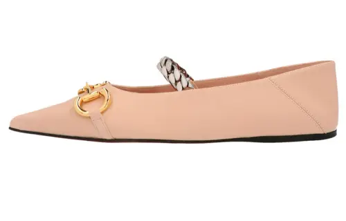 GUCCI Horsebit Women's Casual Shoes Women's Pink