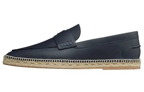 HERMES Casual Shoes Men's Dark Blue
