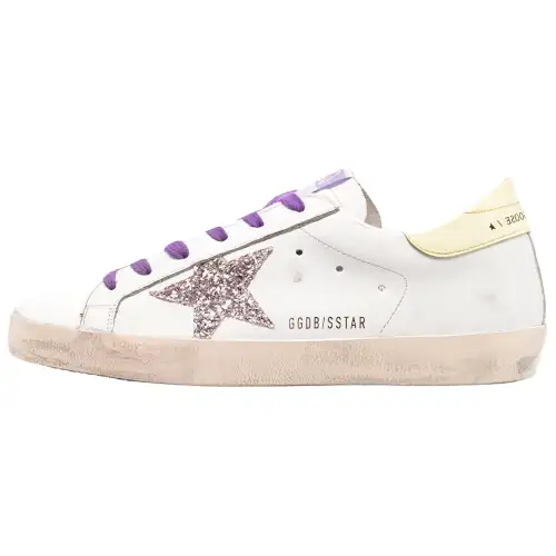 Golden Goose Super Star Low top Stylish Skateboarding Shoes Women's White