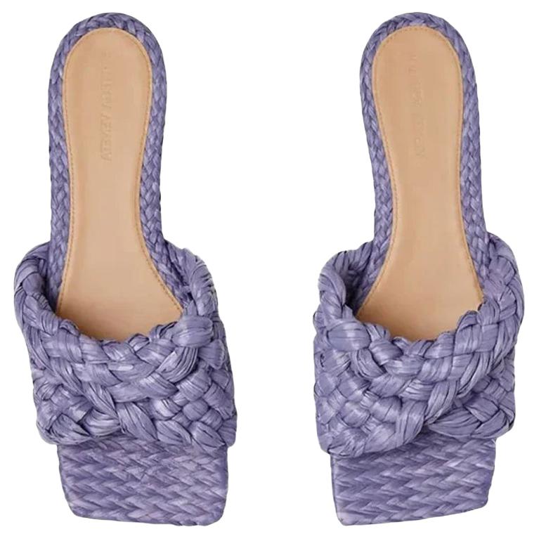 Bottega Veneta Stretch Slide Slippers Women's Purple