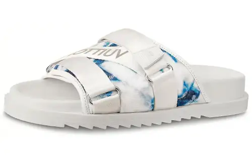LOUIS VUITTON Honolulu Stylish Sandal Men's Blue White