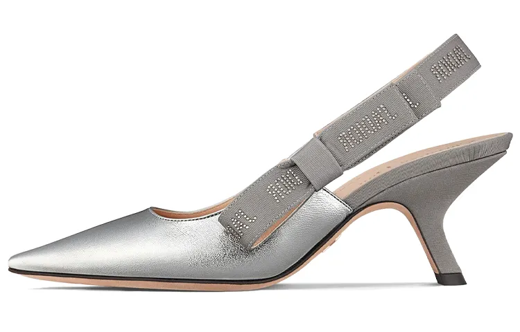 DIOR J'Adior Slim Heel High Heels 6.5cm Women's Silver