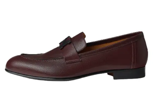 HERMES PARIS Loafers Men's Brown