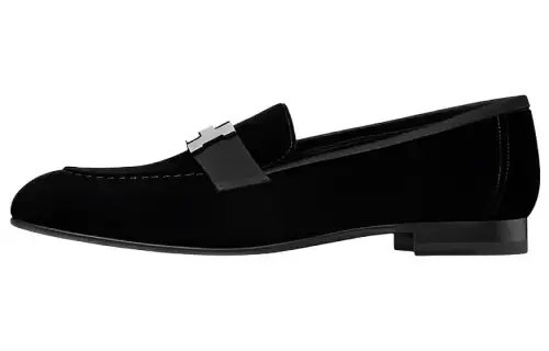 HERMES PARIS Loafers Women's Black