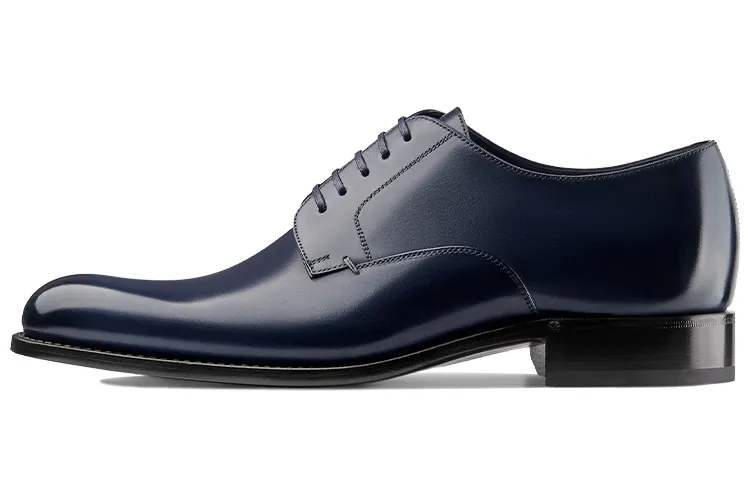 DIOR Dress Shoes Men's Low Top Marine Blue