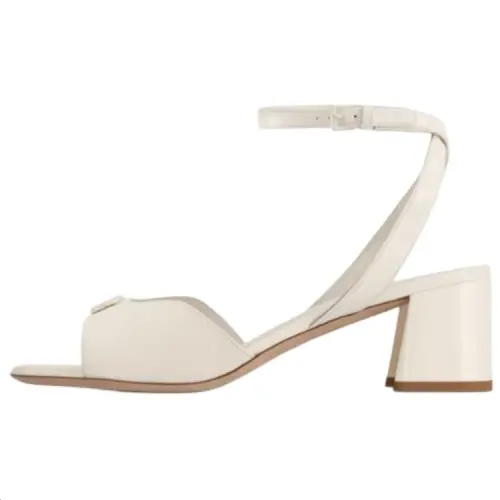 LOUIS VUITTON Swing One Strap Sandals 5.5cm Women's Beige