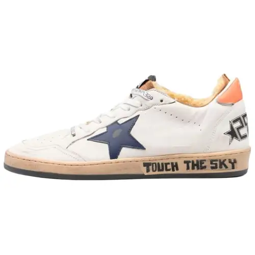 Golden Goose Ball Star Low top Stylish Skateboarding Shoes Men's White