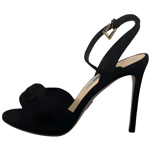 PRADA One Strap Sandals 10.5cm Women's Black