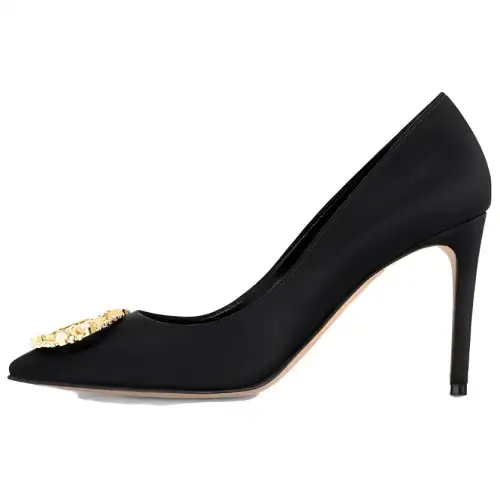 LOUIS VUITTON Met Slim Heel High Heels 9cm Women's Black
