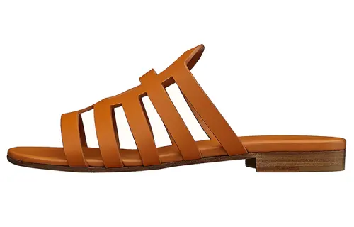 HERMES Slide Slippers Women's Yellow